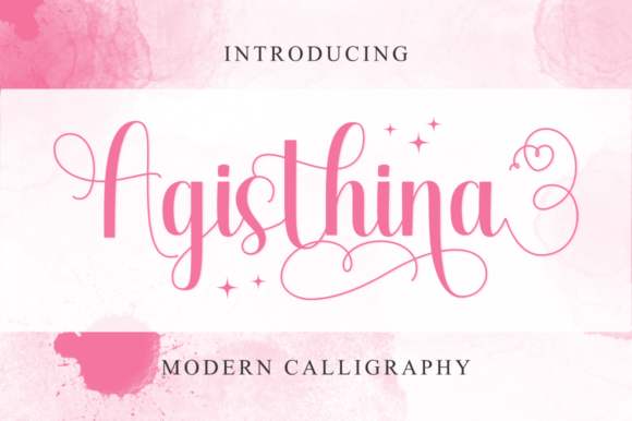 Agisthina Font Poster 1