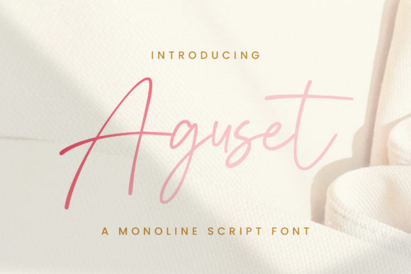 Aguset Font Poster 1