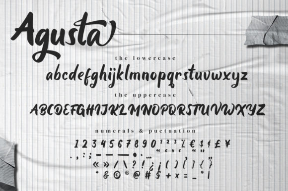 Agusta Font Poster 13