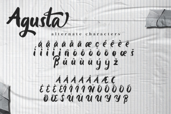 Agusta Font Poster 14