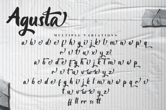 Agusta Font Poster 15