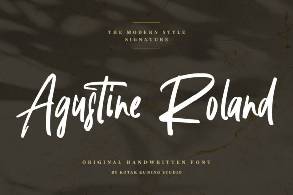 Agustine Roland Font Poster 1