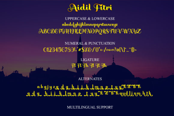 Aidil Fitri Font Poster 6