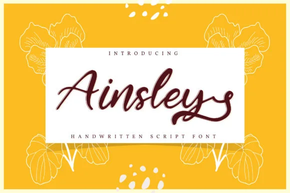 Ainsley Font Ainsley Font Poster 1