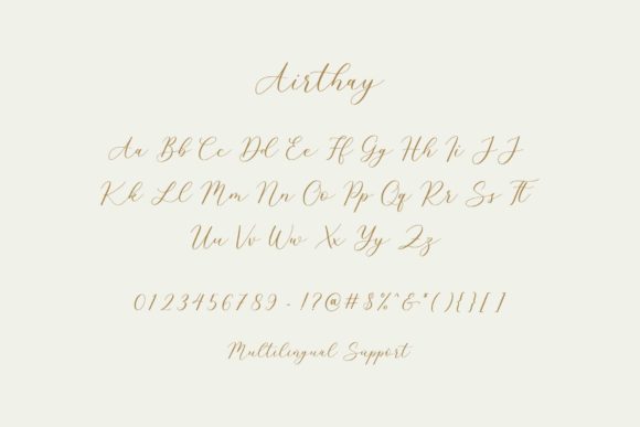 Airthay Font Poster 6