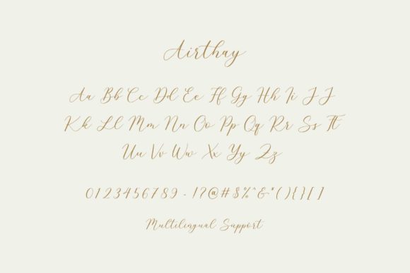 Airthay Font Poster 6