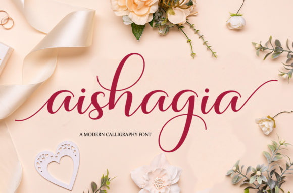 Aishagia Font Poster 1