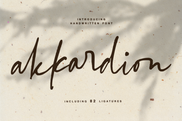 Akkardion Font Akkardion Font Poster 1