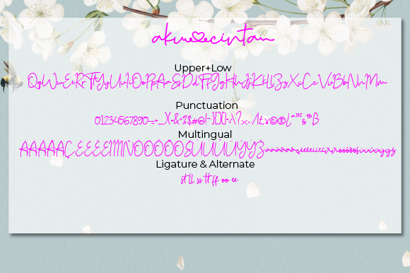 Aku Cinta Font Poster 6