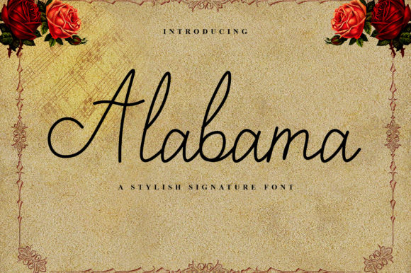 Alabama Font Poster 1