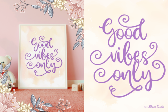 Alafyou Swirly Font Poster 6