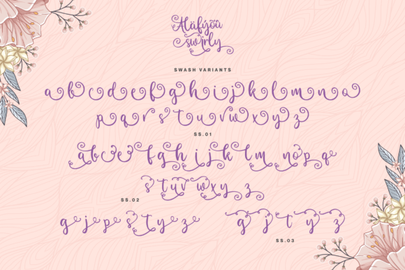 Alafyou Swirly Font Poster 10