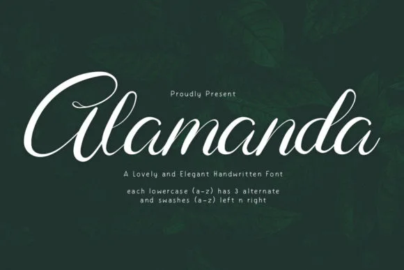 Alamanda Font Alamanda Font Poster 1