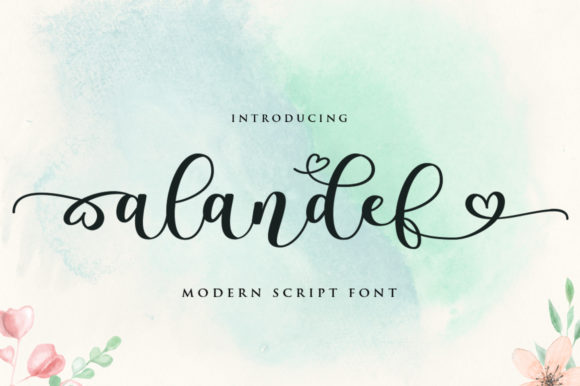 Alandef Font Poster 1