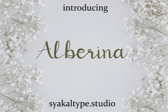 Alberina Font Poster 1