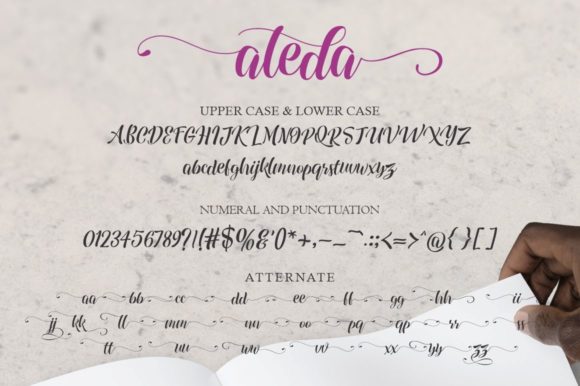 Aleda Font Poster 3