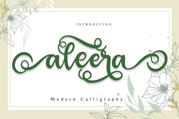 Aleera Font Poster 1