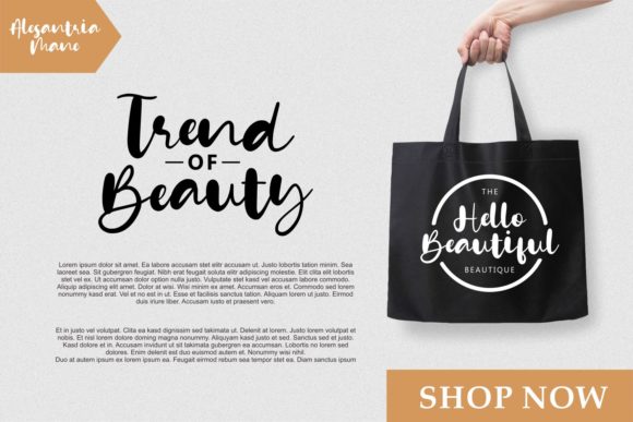 Alesantria Mane Font Poster 5