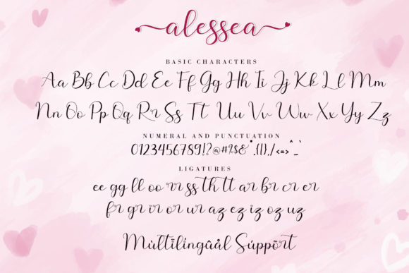 Alessea Font Poster 11