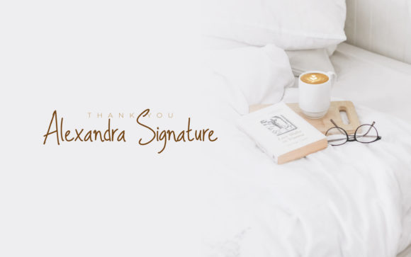 Alexandra Signature Font Poster 12