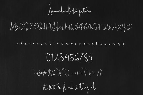 Alexandria Maigettand Font Poster 10