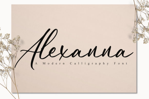 Alexanna Font Poster 1