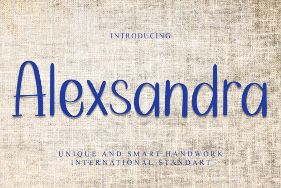 Alexsandra Font Poster 1