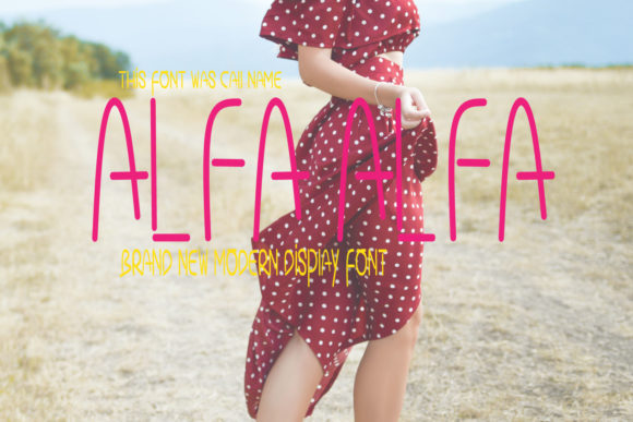 Alfa Alfa Font Poster 1
