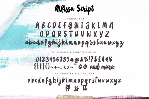 Alfissa Font Poster 8