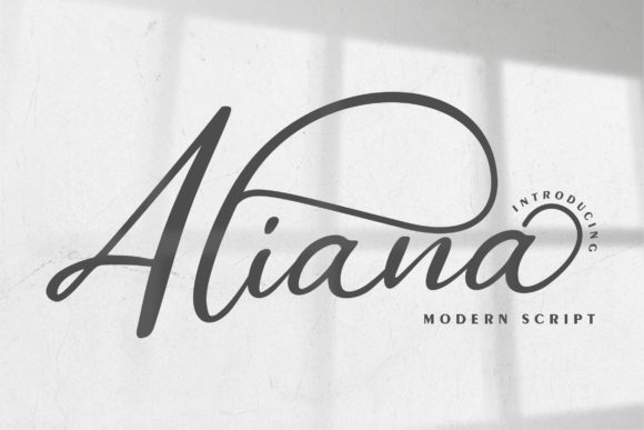 Aliana Font Poster 1