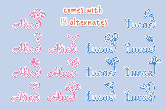 Alice Font Poster 2