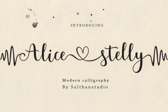 Alice Stelly Font Poster 1