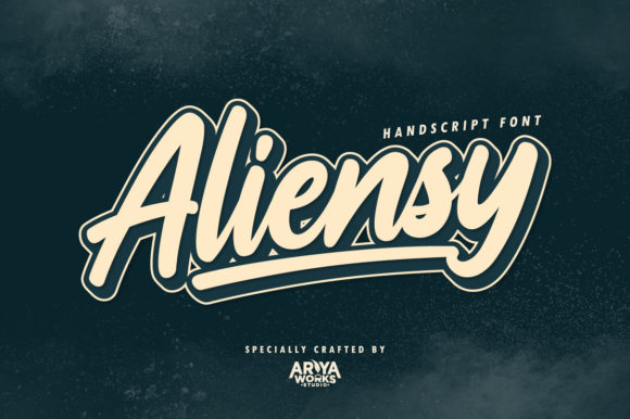 Aliensy Font Poster 1