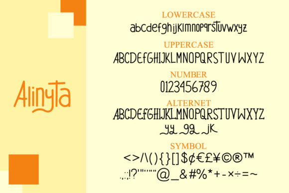 Alinyta Font Poster 3