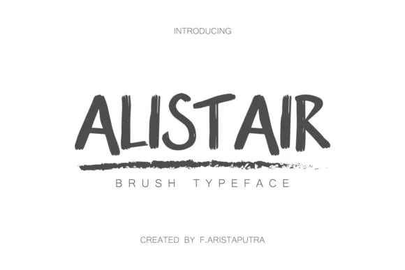 Alistair Font Alistair Font Poster 1