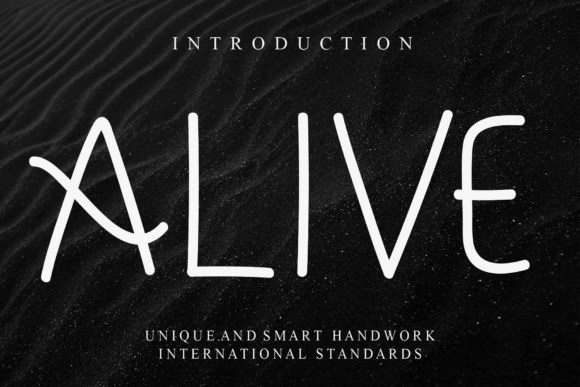 Alive Font Alive Font Poster 1