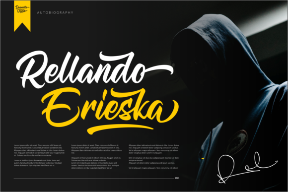 Allegra Ostade Font Poster 2