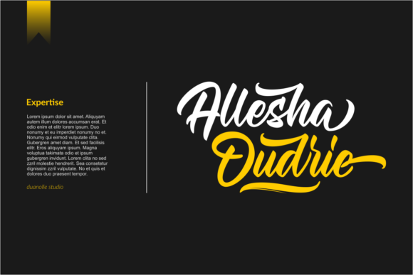 Allegra Ostade Font Poster 3