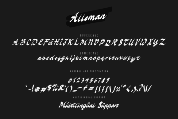 Alleman Font Poster 6