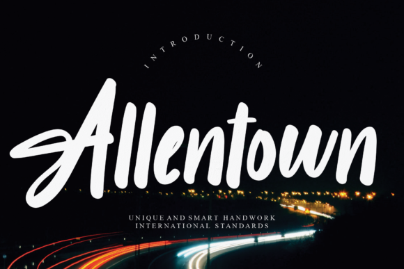 Allentown Font Poster 1