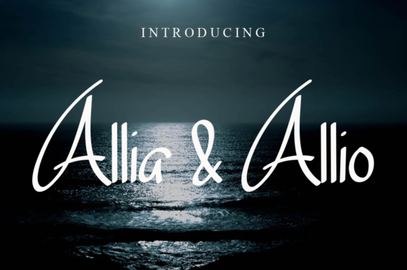 Allia & Allio Font Poster 1