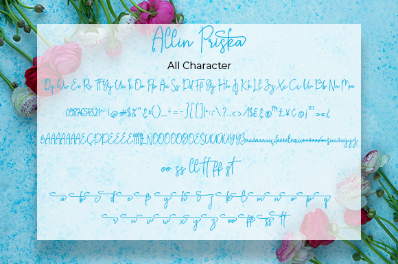 Allin Priska Font Poster 6