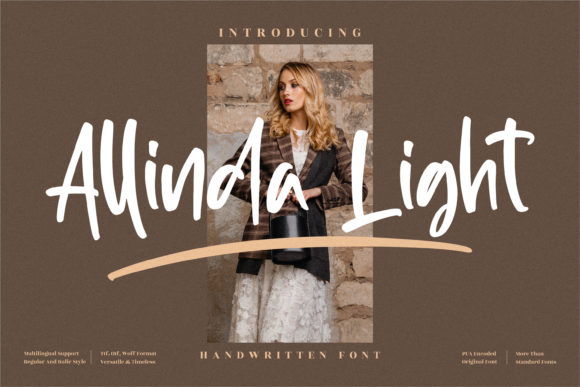 Allinda Light Font Poster 1