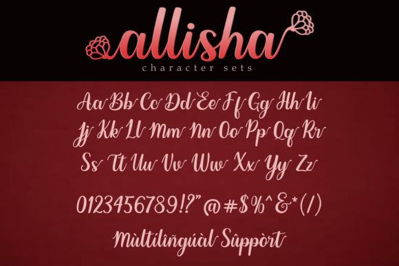 Allisha Font Poster 1