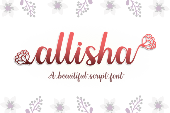 Allisha Font Poster 3