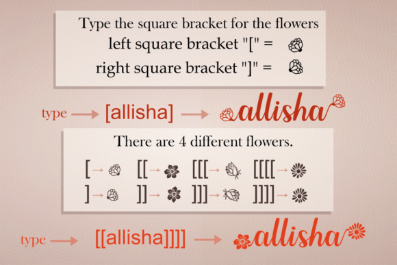 Allisha Font Poster 9