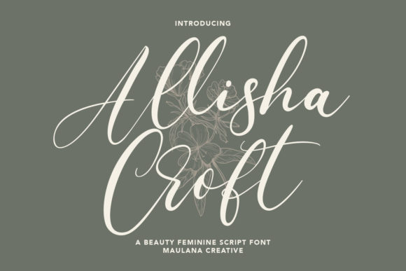 Allisha Croft Font Poster 1