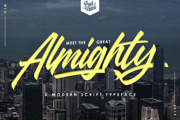 Almighty Font Poster 1
