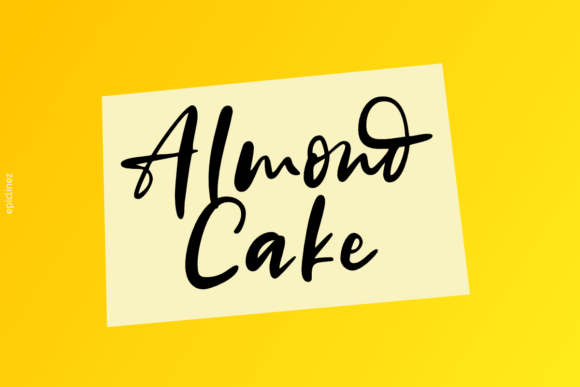 Almond Cake Font