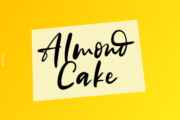 Almond Cake Font Poster 1